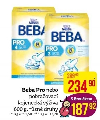 Mléčná výživa Pro Beba Nestlé