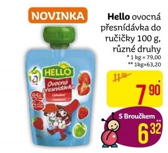 Ovocná kapsička Hello