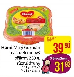 Příkrm Malý gurmán Hami