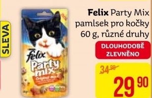 Pamlsky pro kočky Party mix Felix Purina