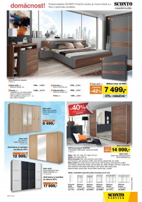 akční leták Sconto nábytek 15.2.2017-28.2.2017