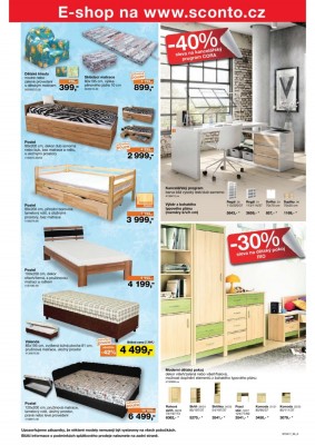 akční leták Sconto nábytek 15.2.2017-28.2.2017