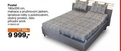 Čalouněná postel Miláno