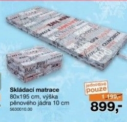 Skládací matrace