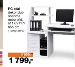 PC stůl Wiking