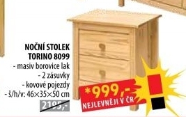 Noční stolek TORINO