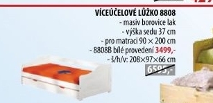 Jednolůžko s přistýlkou LAURA
