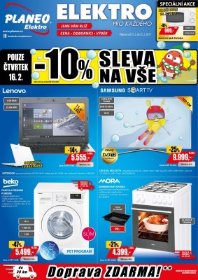 akční leták Planeo Elektro 15.2.2017-21.2.2017