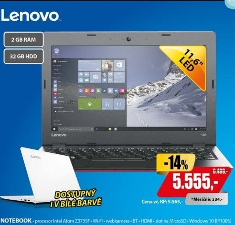 Notebook IdeaPad Lenovo 100s