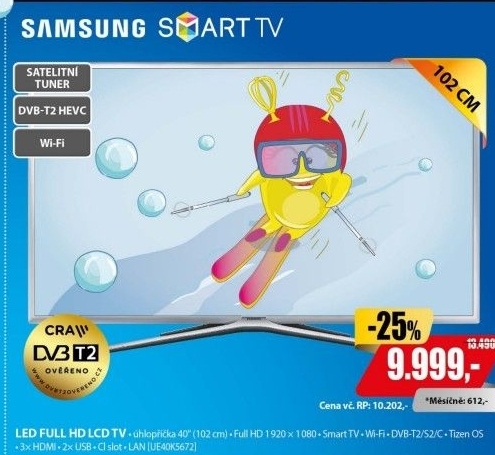 LED televize Full HD Samsung UE40K5672