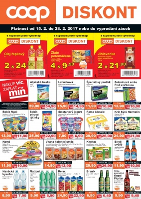 akční leták COOP 15.2.2017-28.2.2017