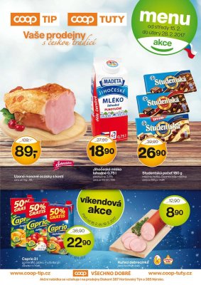 akční leták COOP 15.2.2017-28.2.2017