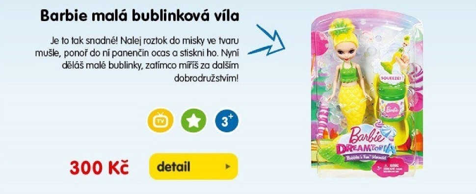 Barbie malá bublinková víla