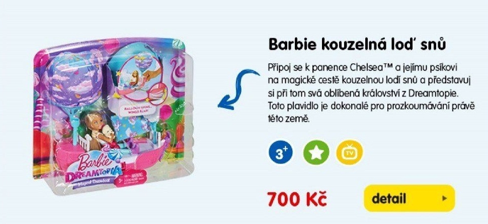 Barbie kouzelná loď snů