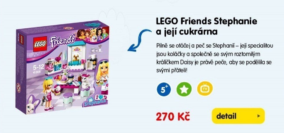 LEGO Friends Stephanie a její cukrárna