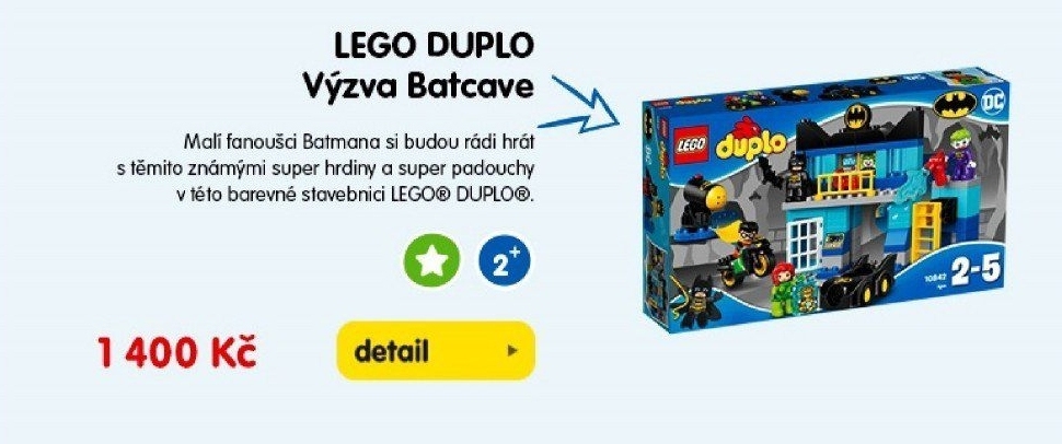 LEGO DUPLO Výzva Batcave