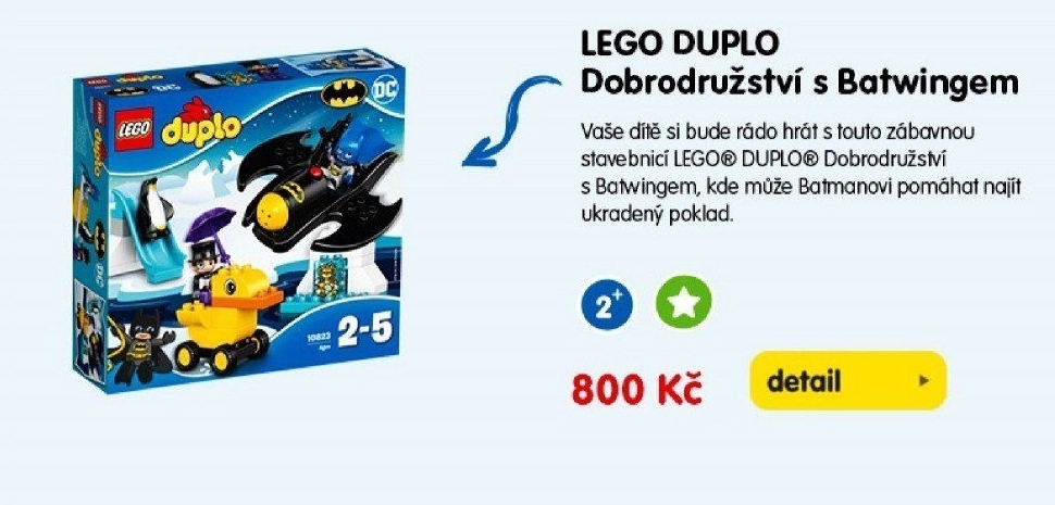 LEGO DUPLO Dobrodružství s Batwingem