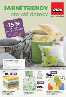 akční leták Kika nábytek 20.2.2017-5.3.2017