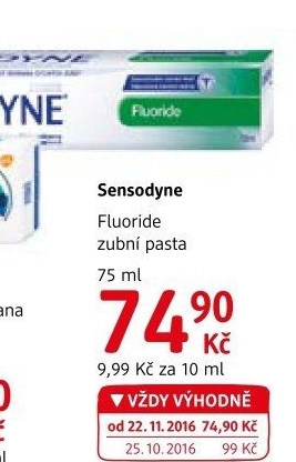 Pasta na zuby Fluoride Sensodyne