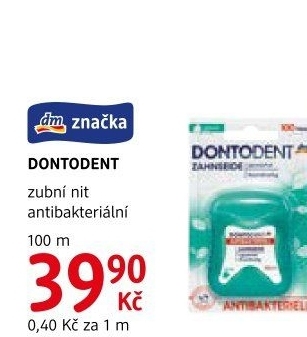 Dentální nit antibakteriální Dontodent