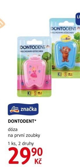 Dóza na první zoubky Dontodent