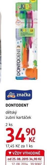Kartáček na zuby dětský Dontodent