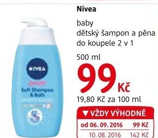 Šampon a pěna do koupele 2v1 Baby Nivea