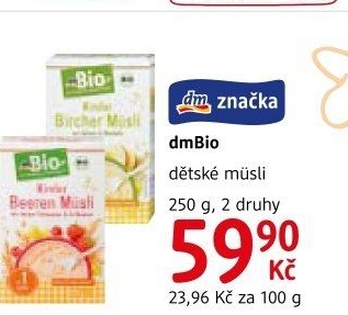 Dětské müsli dm Bio