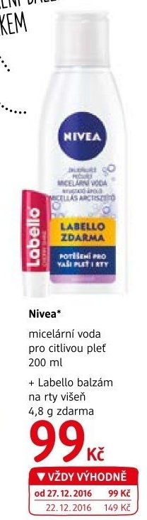 Zklidňující micelární voda Nivea