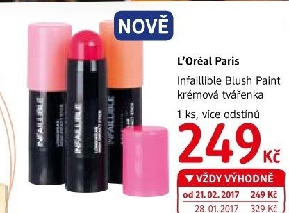 Tvářenka krémová Infaillible Blush Paint L'Oréal Paris