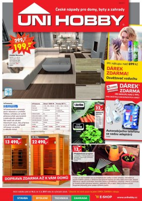 akční leták UNI HOBBY 16.2.2017-1.3.2017