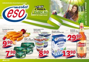 akční leták ESO MARKET 1.3.2017-12.3.2017