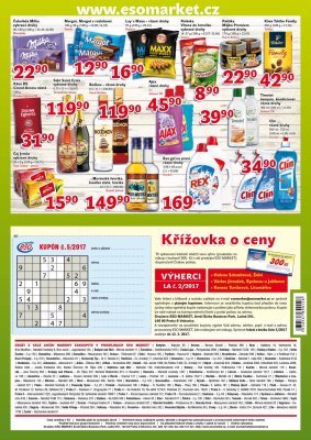 akční leták ESO MARKET 1.3.2017-12.3.2017