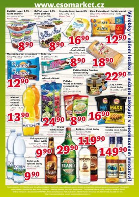 akční leták ESO MARKET 1.3.2017-12.3.2017