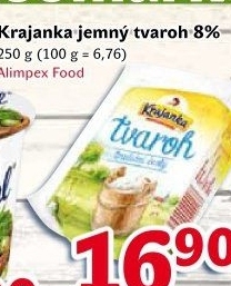 Tvaroh jemný 8% Krajanka