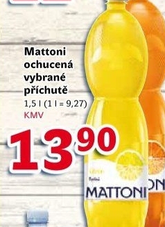 Ochucená voda Mattoni