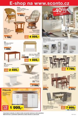 akční leták Sconto nábytek 1.3.2017-21.3.2017