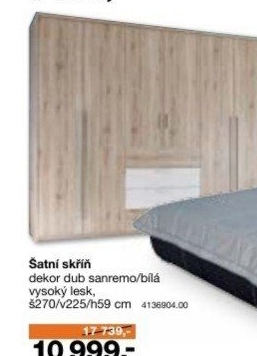 Šatní skříň Bright