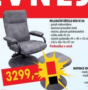 Relaxační křeslo BEN K126