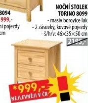 Noční stolek TORINO