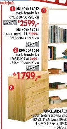 Knihovna 8012 lakovaná
