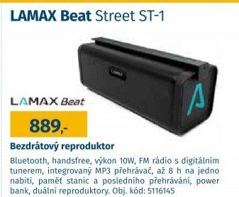 Bezdrátový reproduktor Lamax Beat Street ST-1