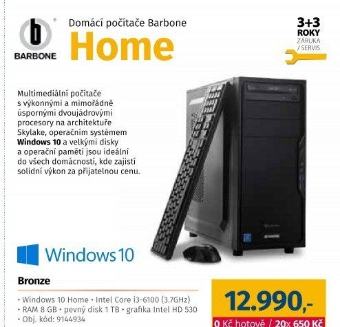 Stolní počítač Barbone Home Bronze
