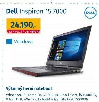 Notebook Dell Inspiron 15 7000 Touch