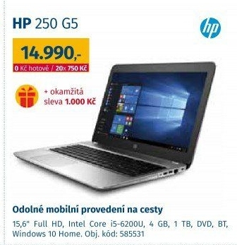 Notebook HP 250 G5