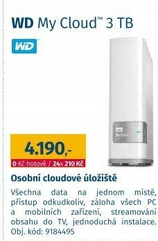 Síťový HDD My Cloud 3TB WD