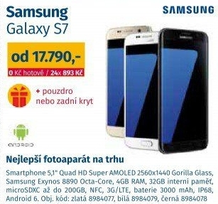Mobilní telefon Samsung Galaxy S7