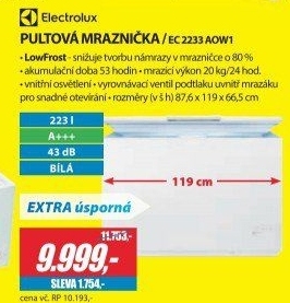 Mrazák Electrolux EC2233AOW1