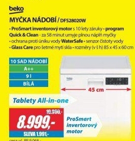 Myčka Beko DFS 28020W