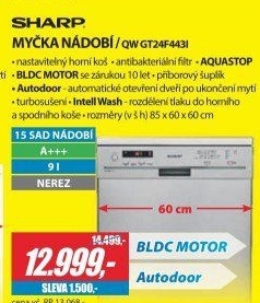 Myčka Sharp QW GT24F443I